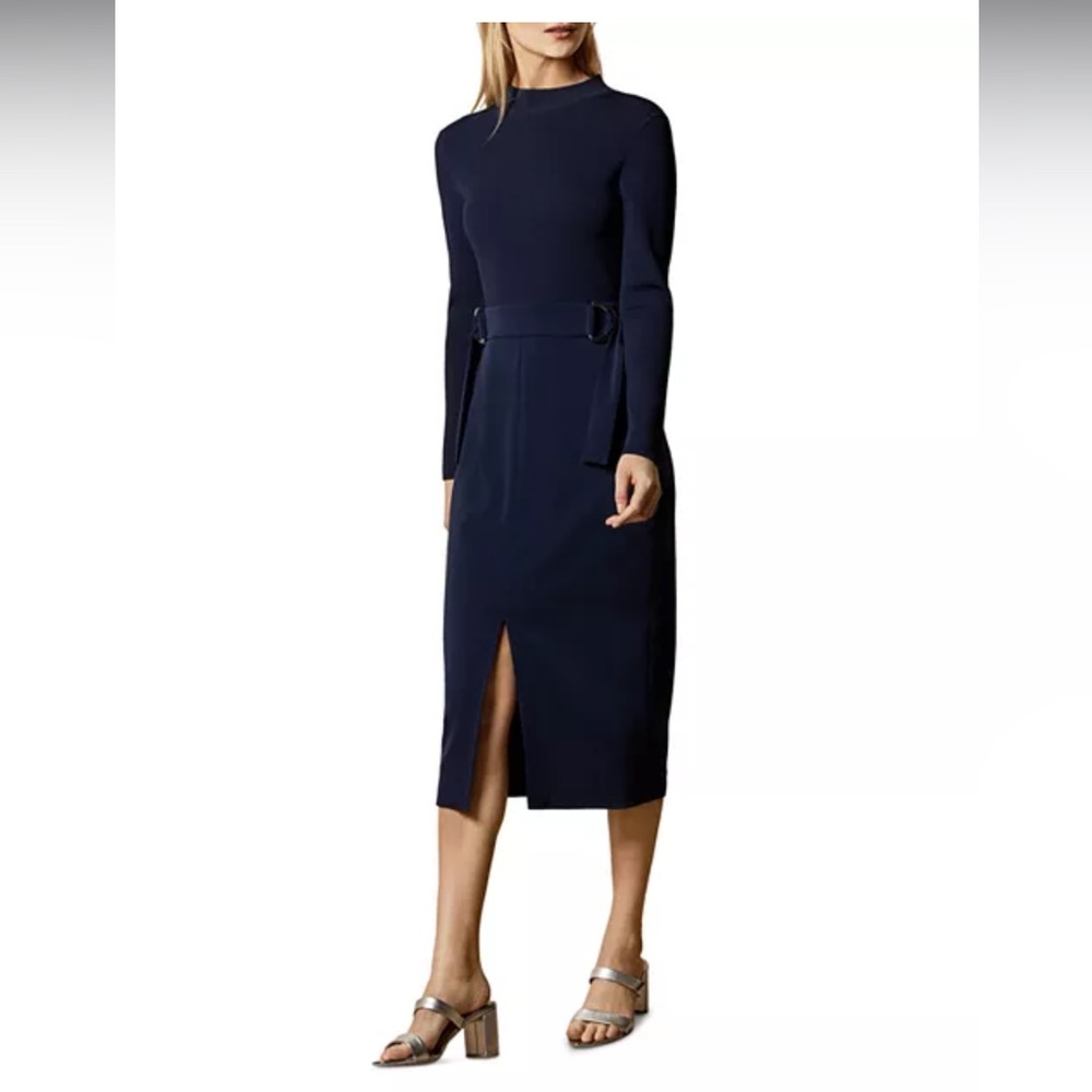 NWT Ted Baker Knitted Mockable D Ring Dress